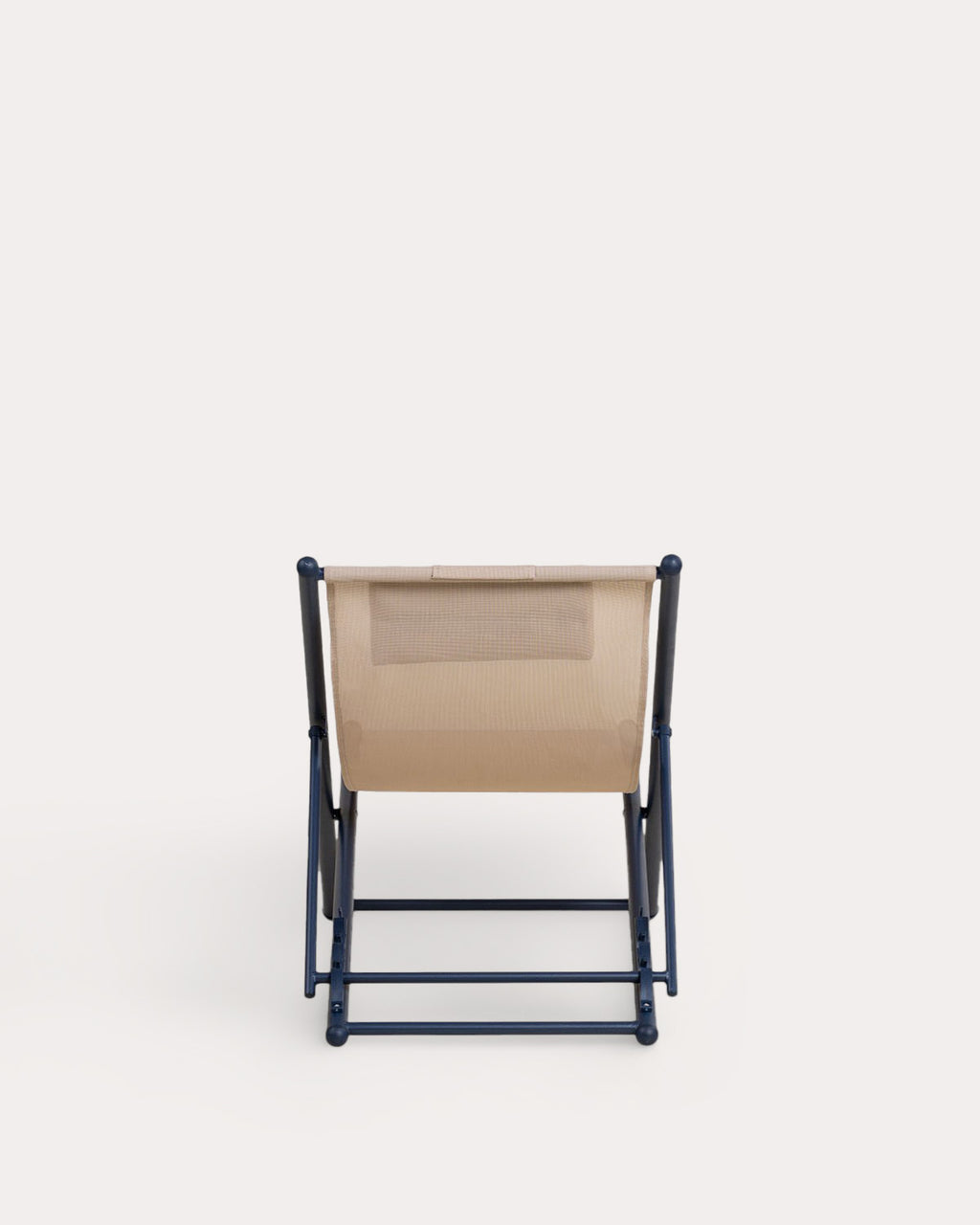 Ohiane metal and fabric reclining sun lounger