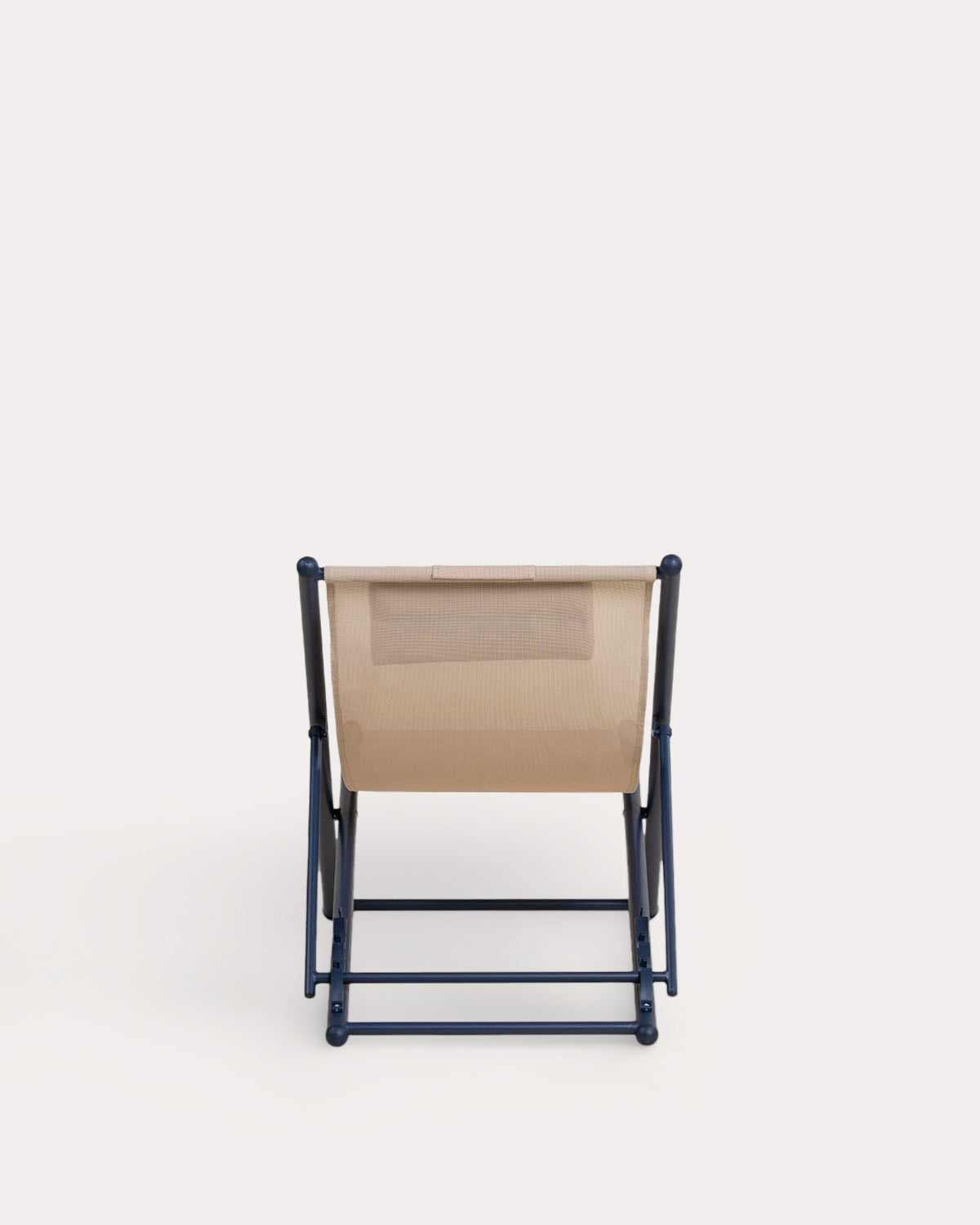 Ohiane metal and fabric reclining sun lounger