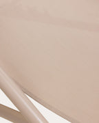 Ohiane metal and fabric reclining sun lounger
