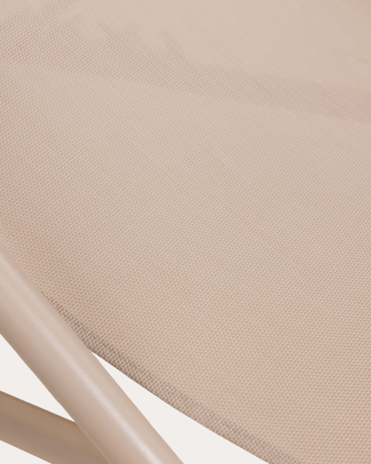 Ohiane metal and fabric reclining sun lounger