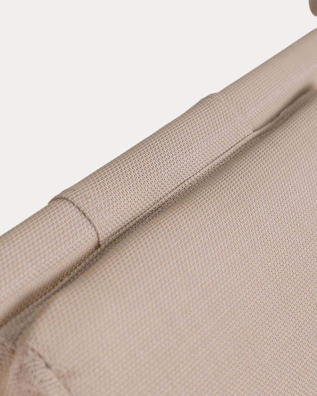 Ohiane metal and fabric reclining sun lounger