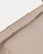 Ohiane metal and fabric reclining sun lounger