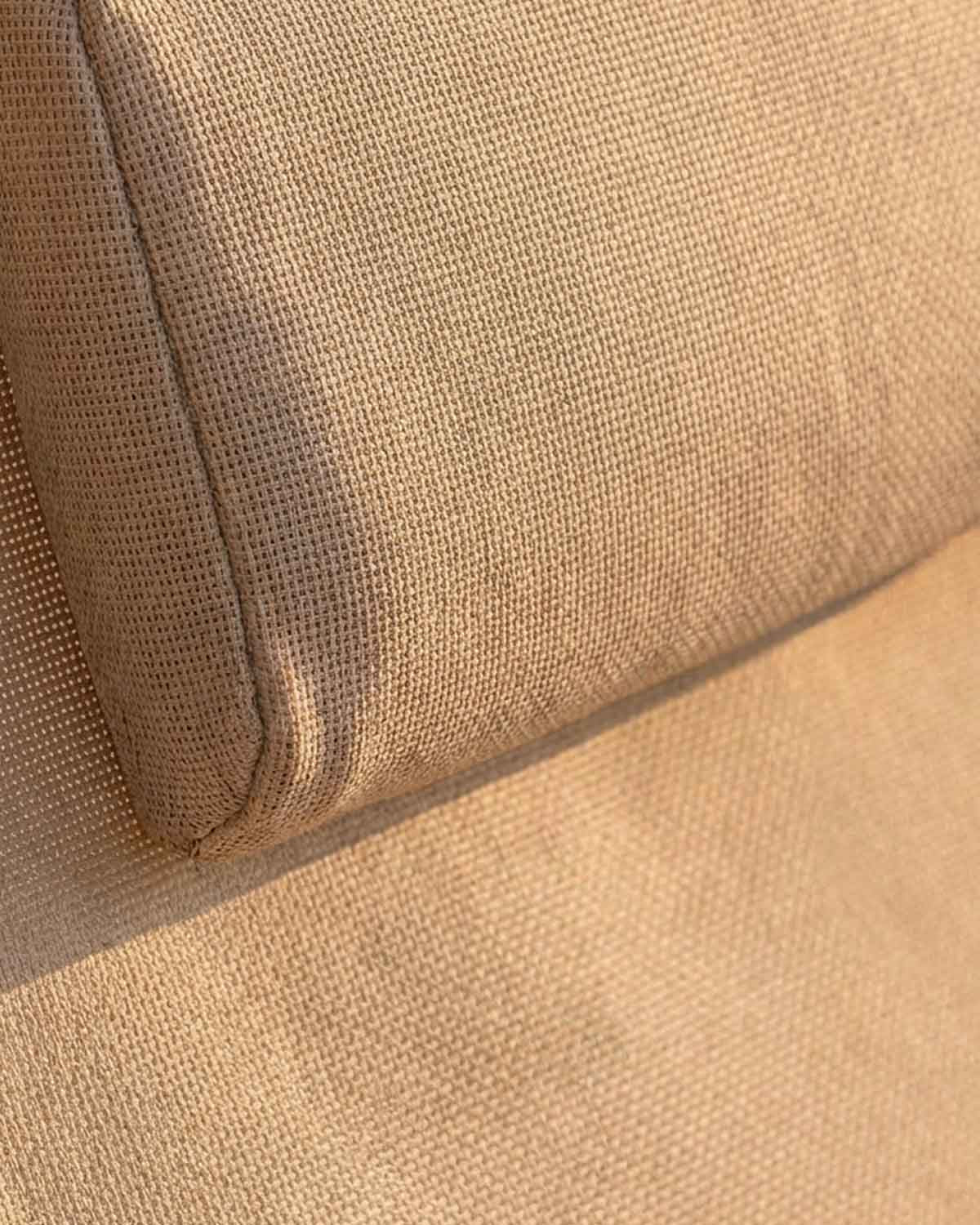 Ohiane metal and fabric reclining sun lounger