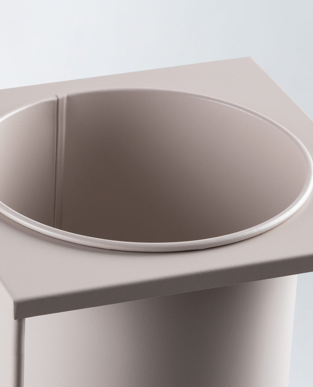 Set of 3 Cosme round metal planters