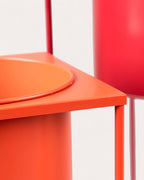 Set of 3 Cosme round metal planters