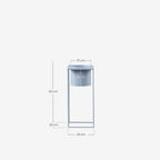 Set of 3 Cosme round metal planters