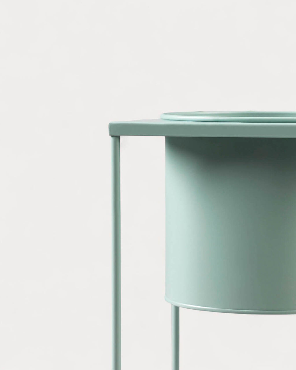 Set of 3 Cosme round metal planters
