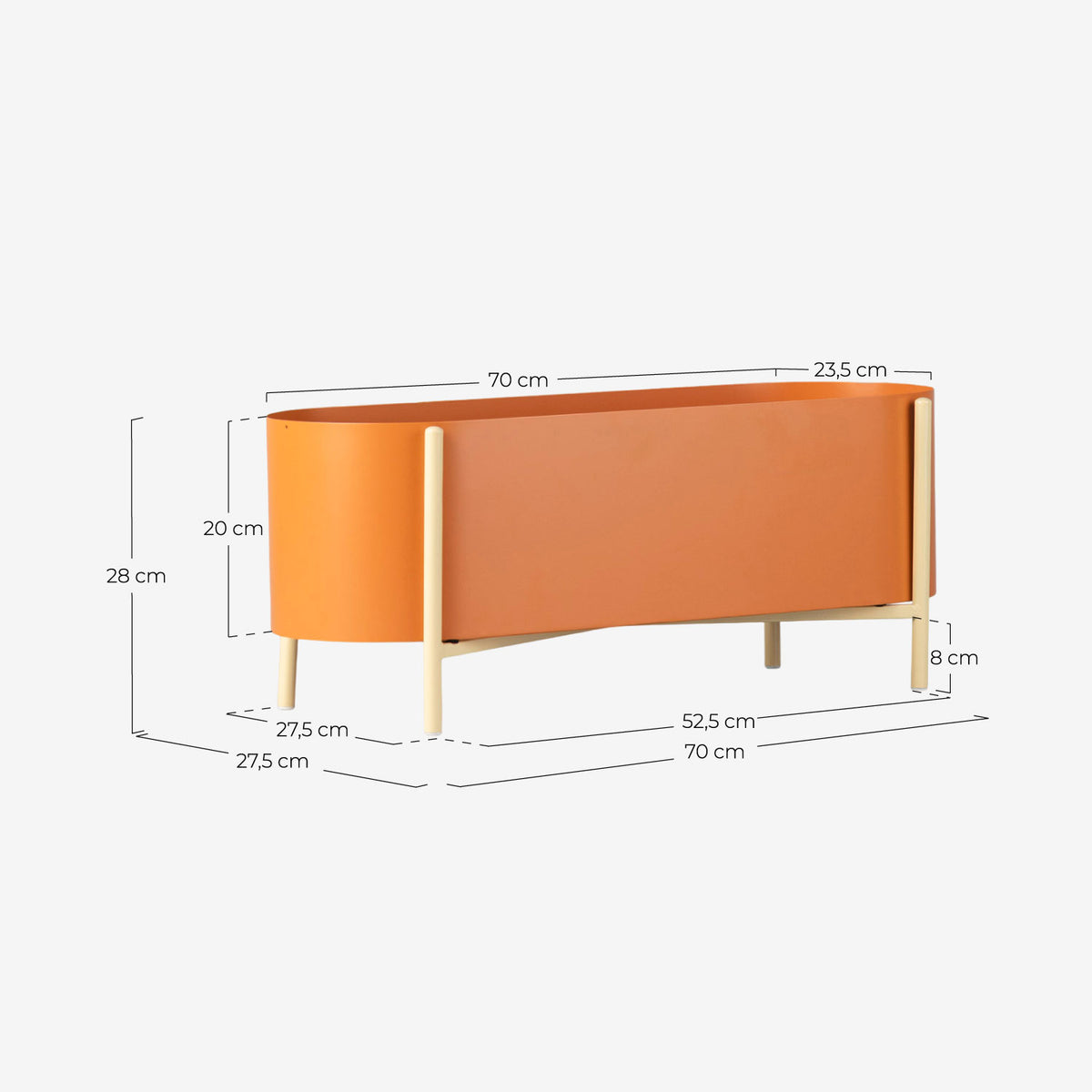 Eliam metal planter