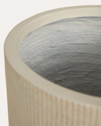 Potos high round cement plant pot