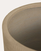 Potos high round cement plant pot