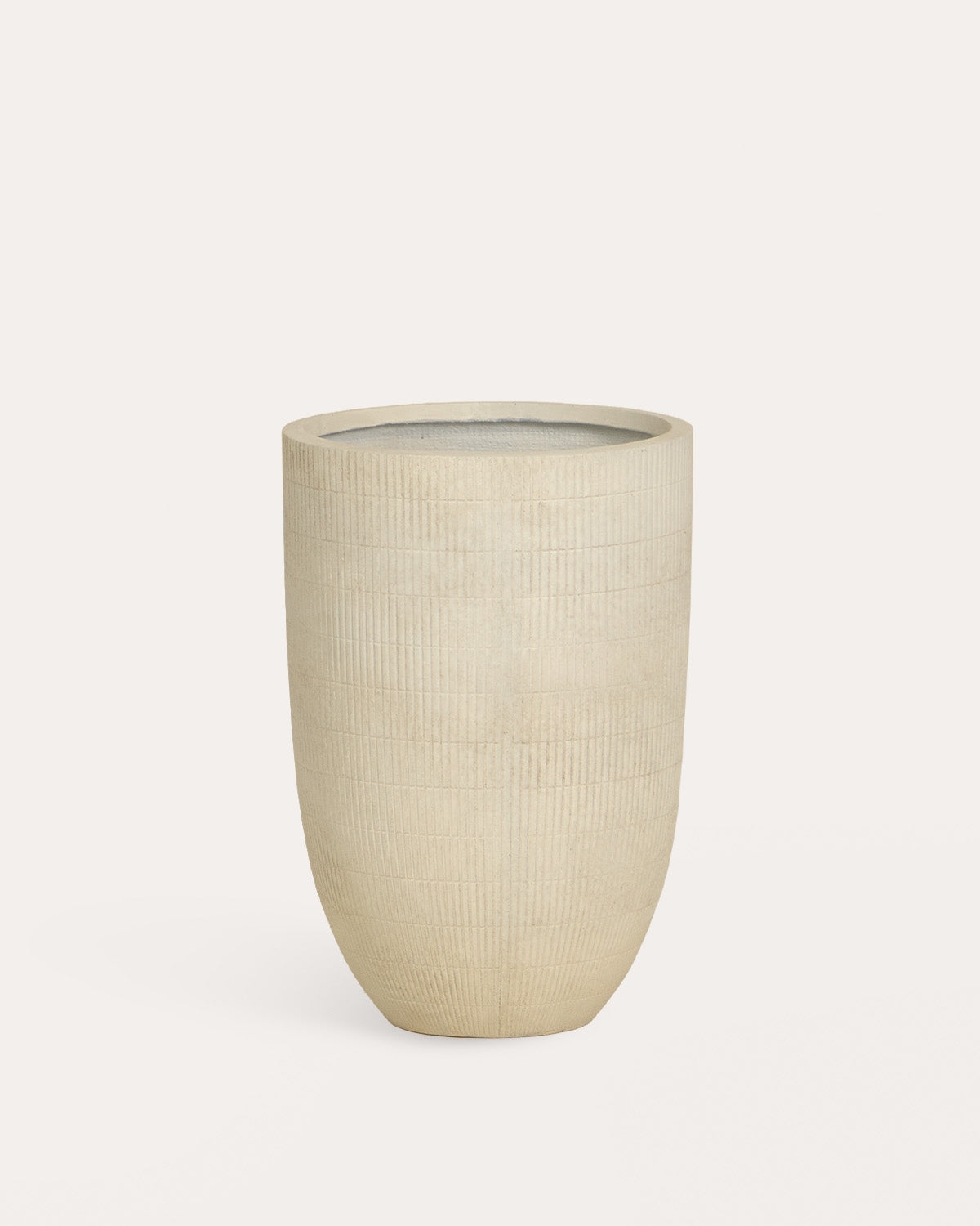 Potos high round cement plant pot
