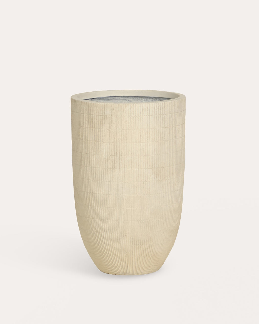 Potos high round cement plant pot