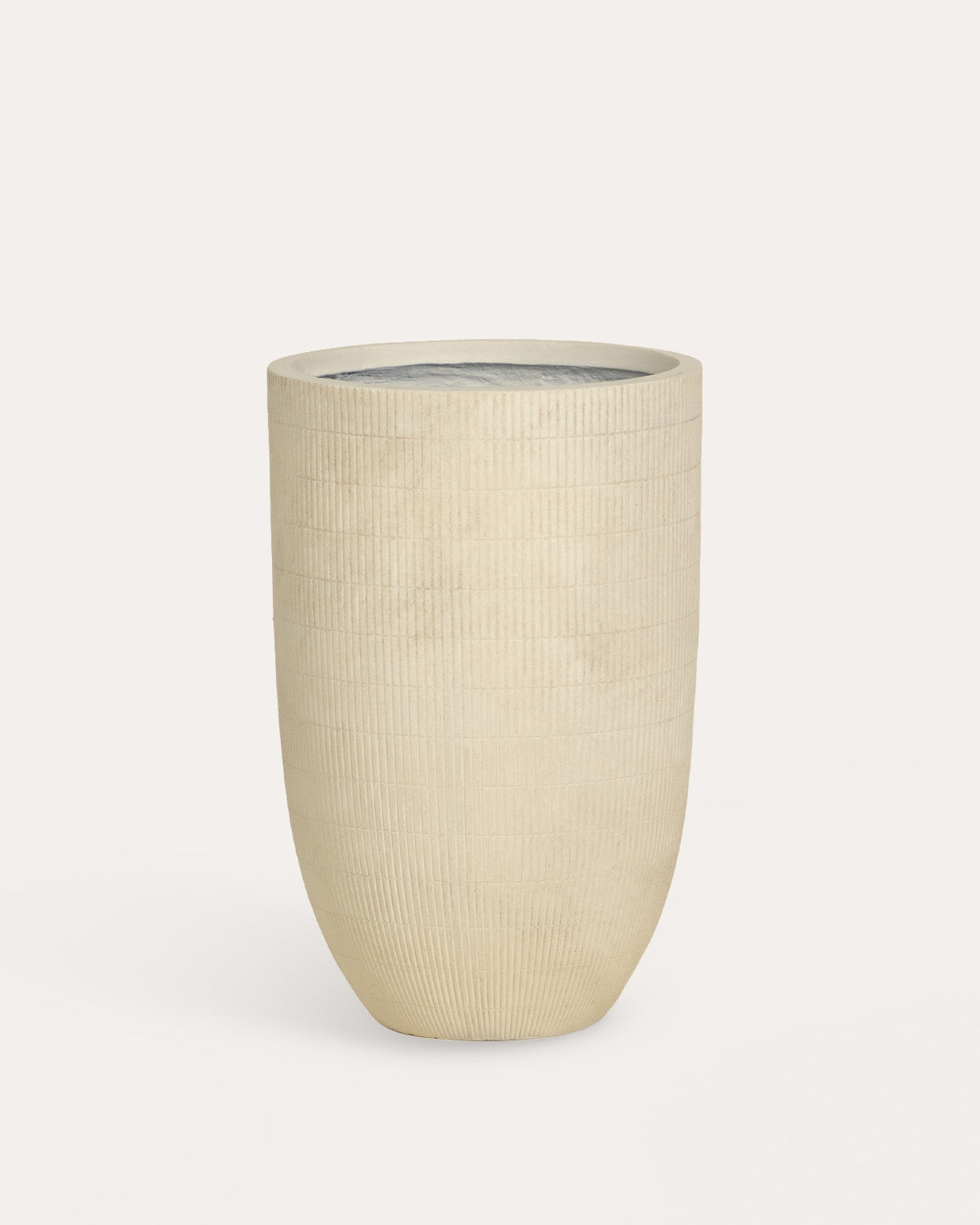 Potos high round cement plant pot