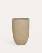 Potos high round cement plant pot