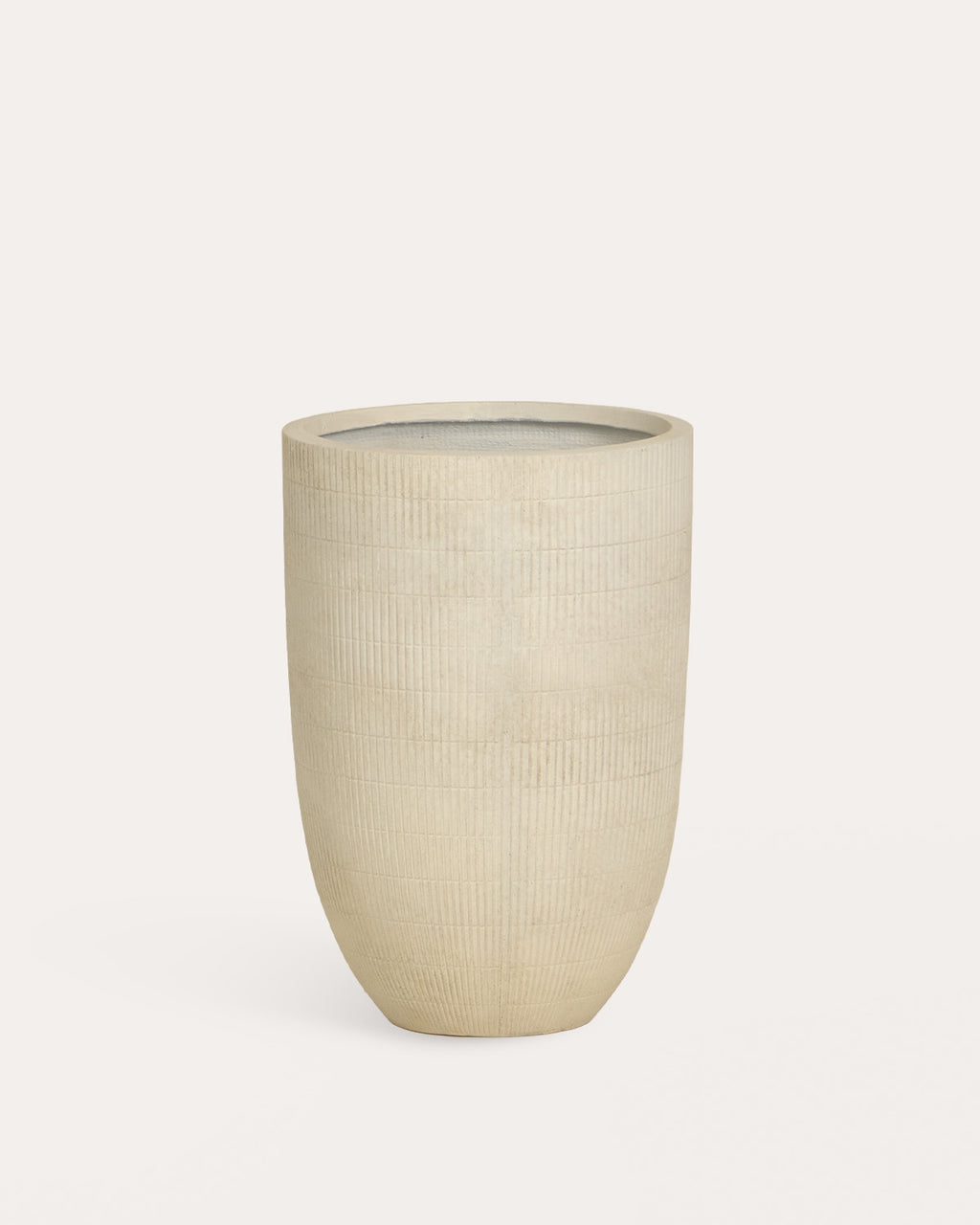 Potos high round cement plant pot