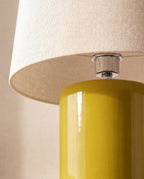 Haruo ceramic and fabric floor lamp