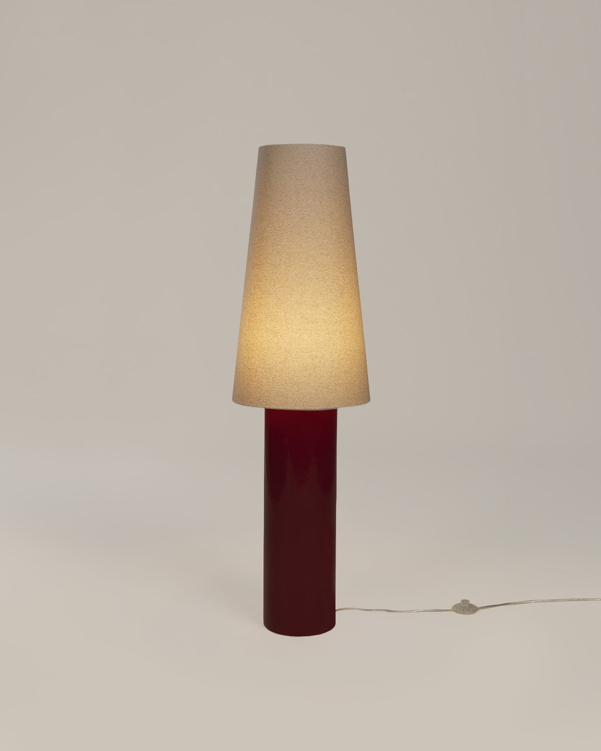 Haruo ceramic and fabric floor lamp