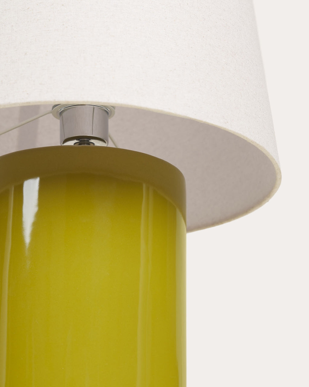 Haruo ceramic and fabric floor lamp