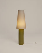 Haruo ceramic and fabric floor lamp