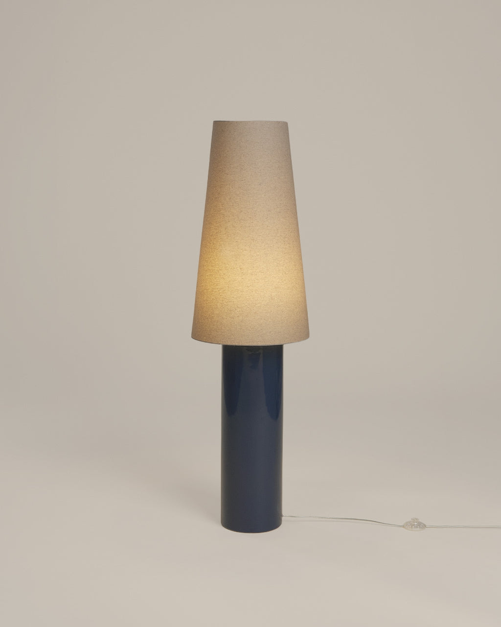 Haruo ceramic and fabric floor lamp
