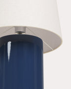 Haruo ceramic and fabric floor lamp