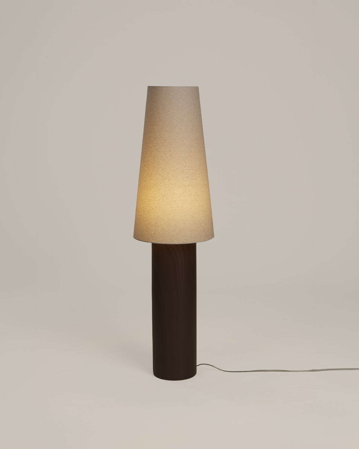 Haruo ceramic and fabric floor lamp