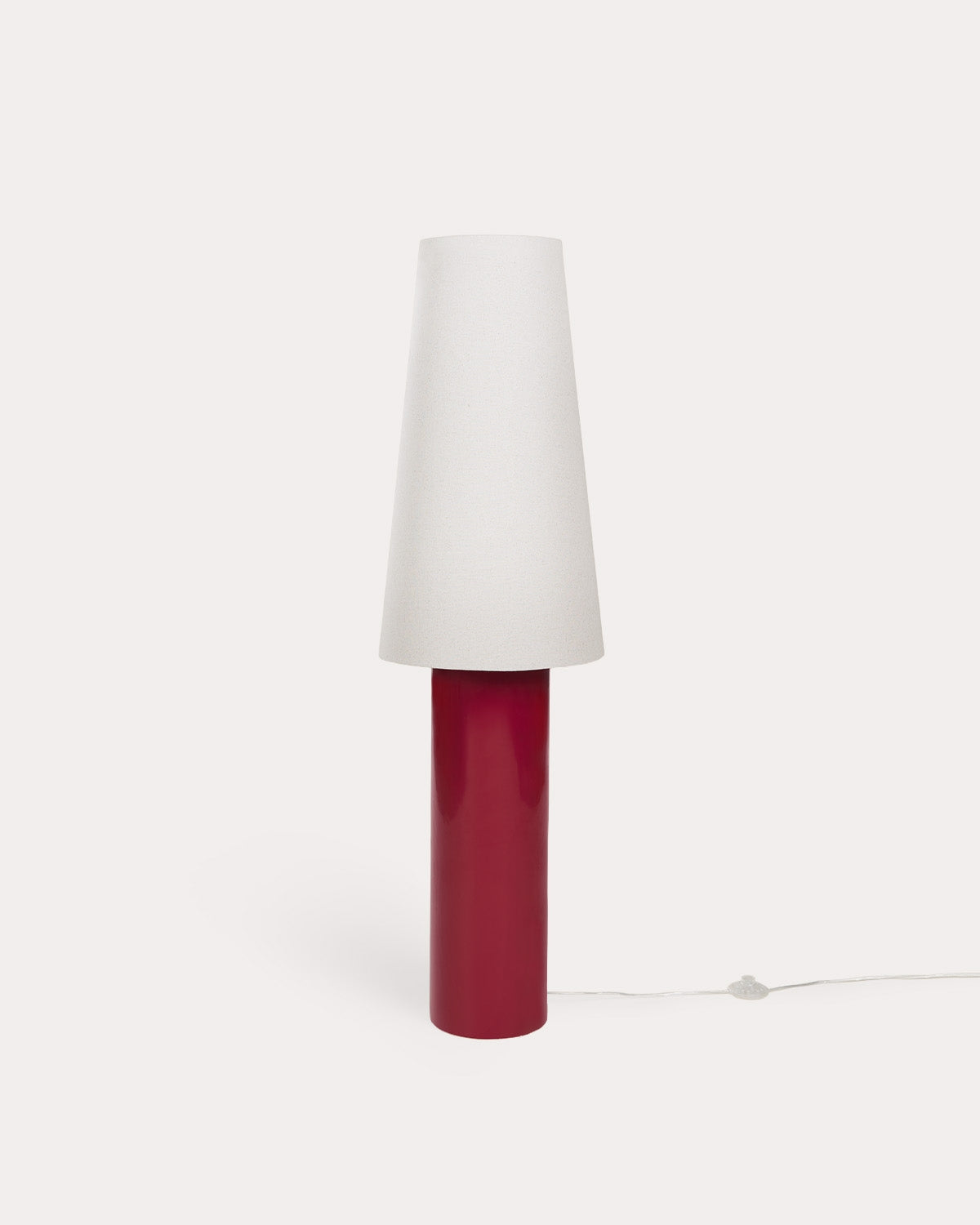 Haruo ceramic and fabric floor lamp