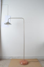 Nesy marble and metal floor lamp