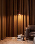 Nesy marble and metal floor lamp