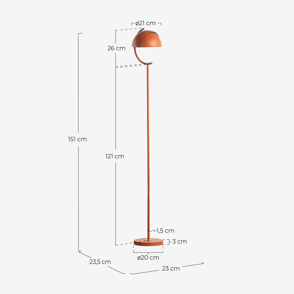 Amun metal floor lamp