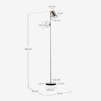 Caira metal floor lamp
