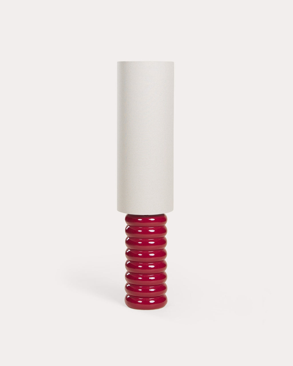 Ryota ceramic and fabric floor lamp