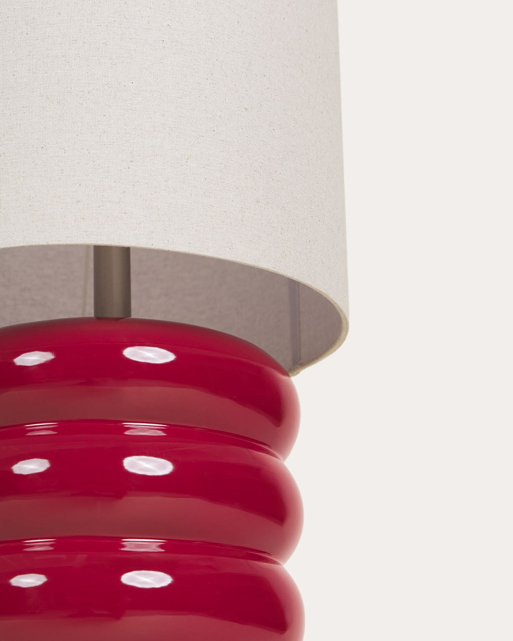 Ryota ceramic and fabric floor lamp