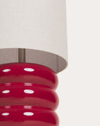 Ryota ceramic and fabric floor lamp