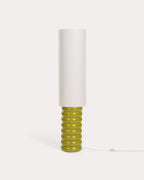 Ryota ceramic and fabric floor lamp