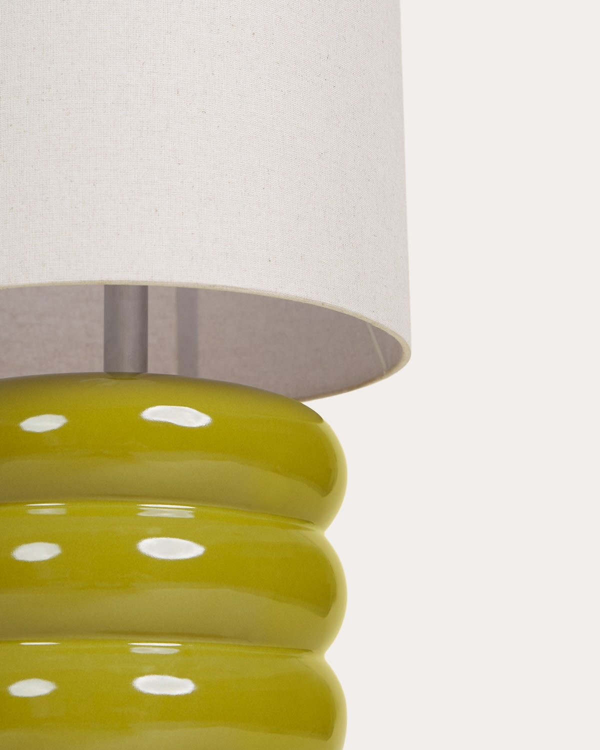 Ryota ceramic and fabric floor lamp