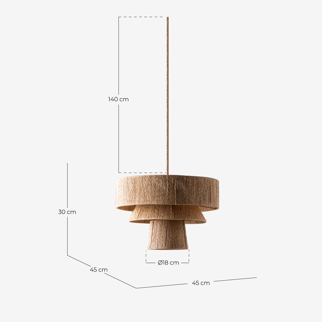 Umil Tau raffia pendant light
