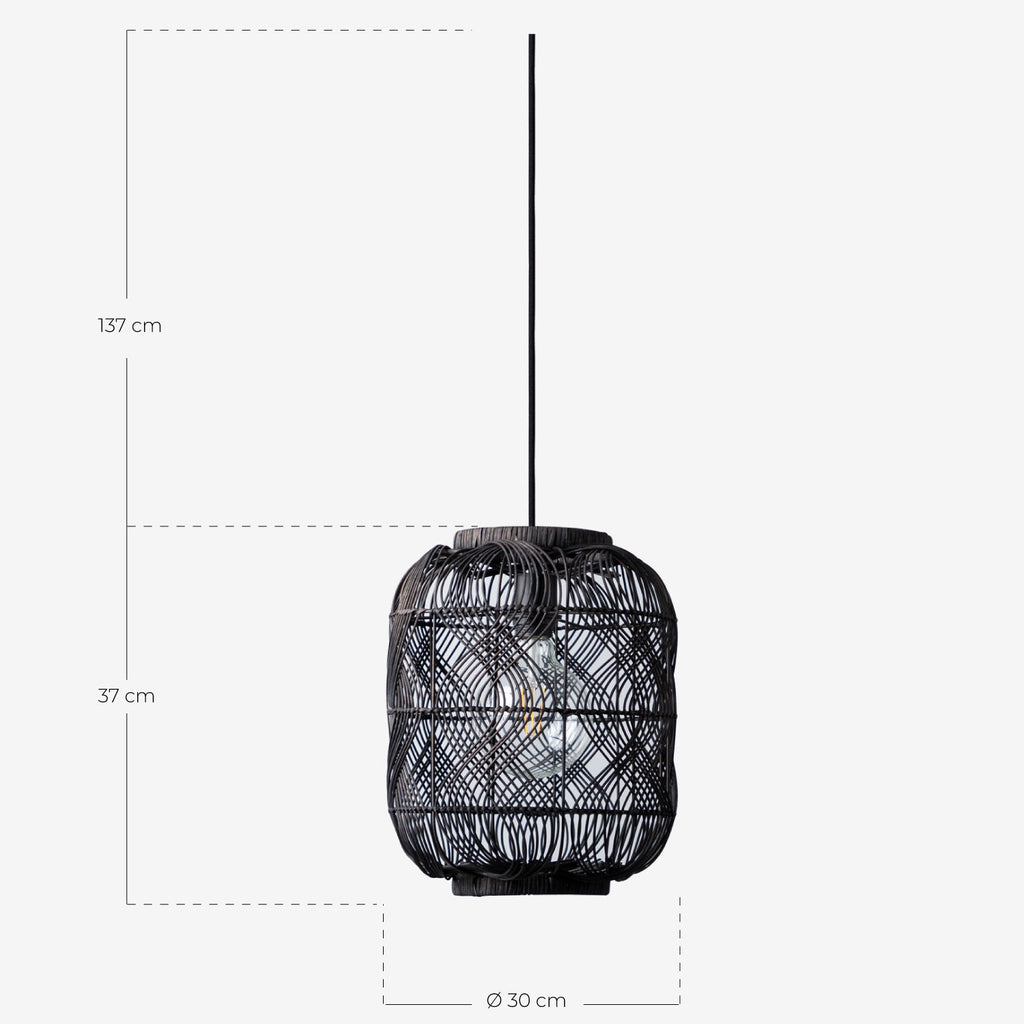 Hopp rattan pendant light Ø30 cm
