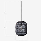 Hopp rattan pendant light Ø30 cm