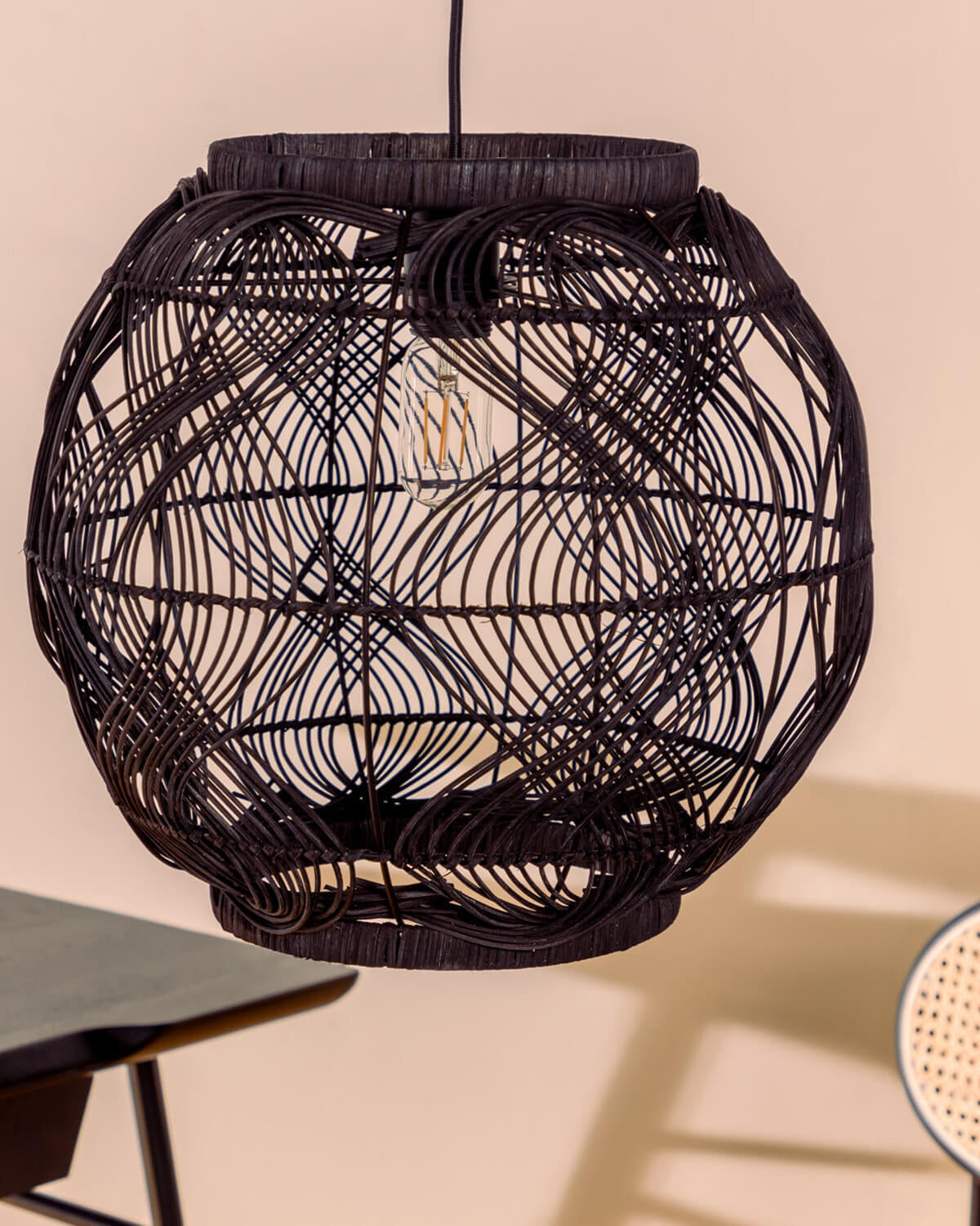 Hopp rattan pendant light Ø40 cm