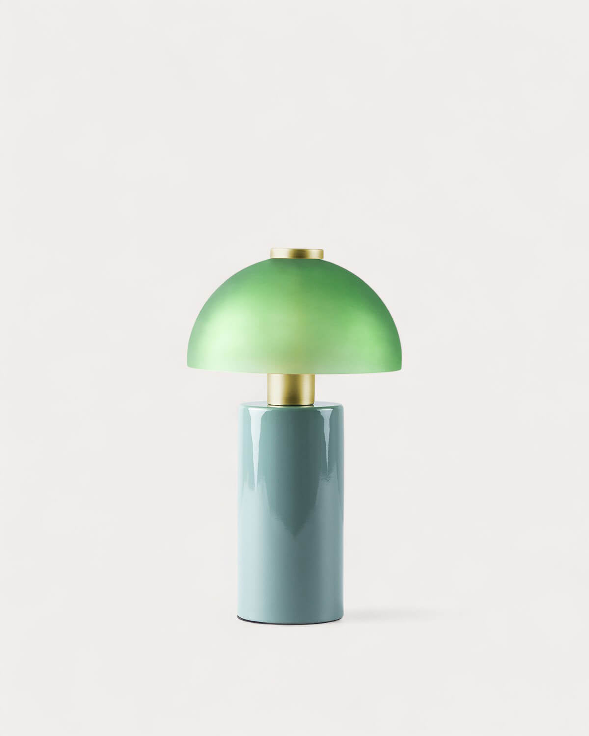 Table lamp Ø19.5 cm in metal and glass Seta Vidre