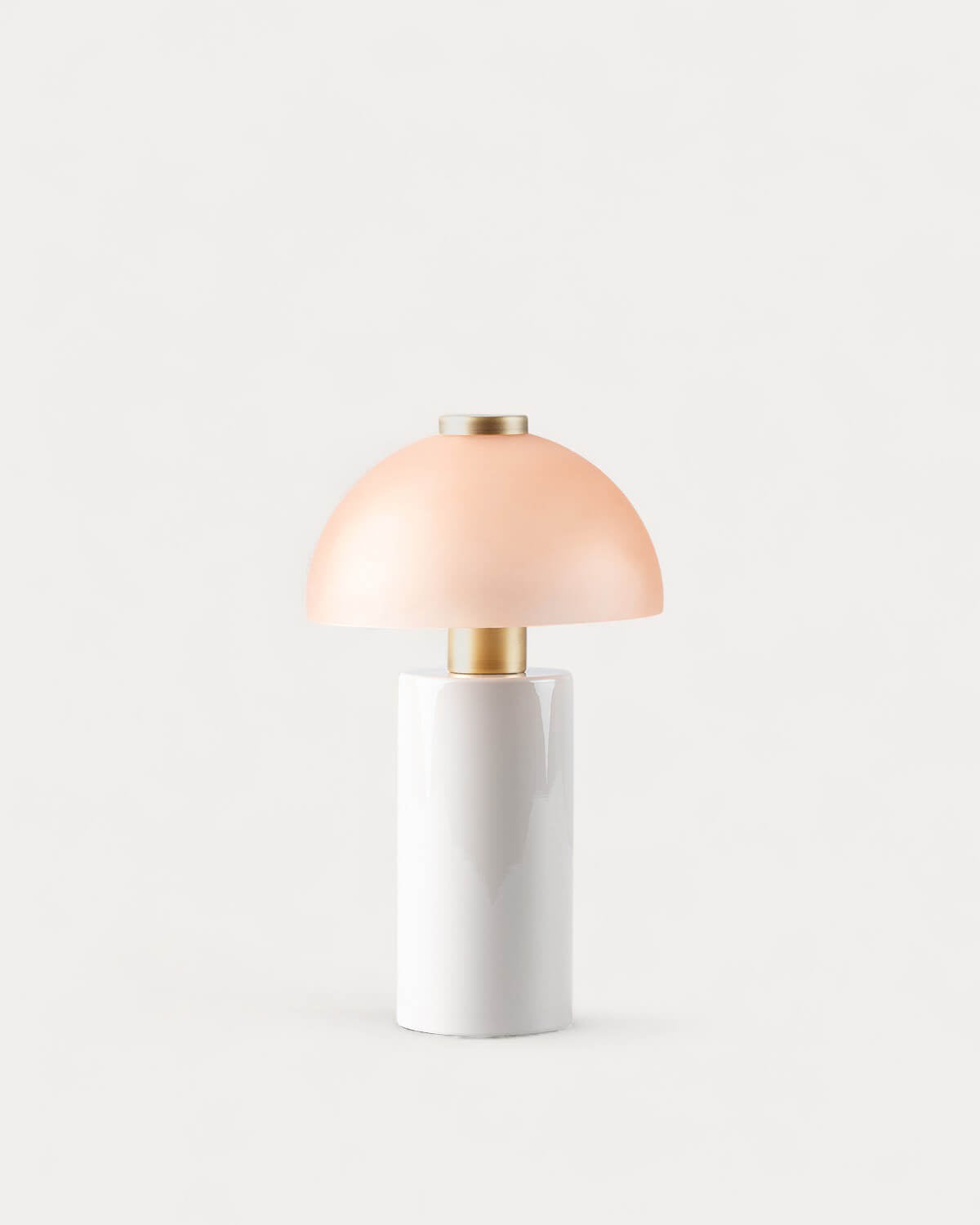 Table lamp Ø19.5 cm in metal and glass Seta Vidre