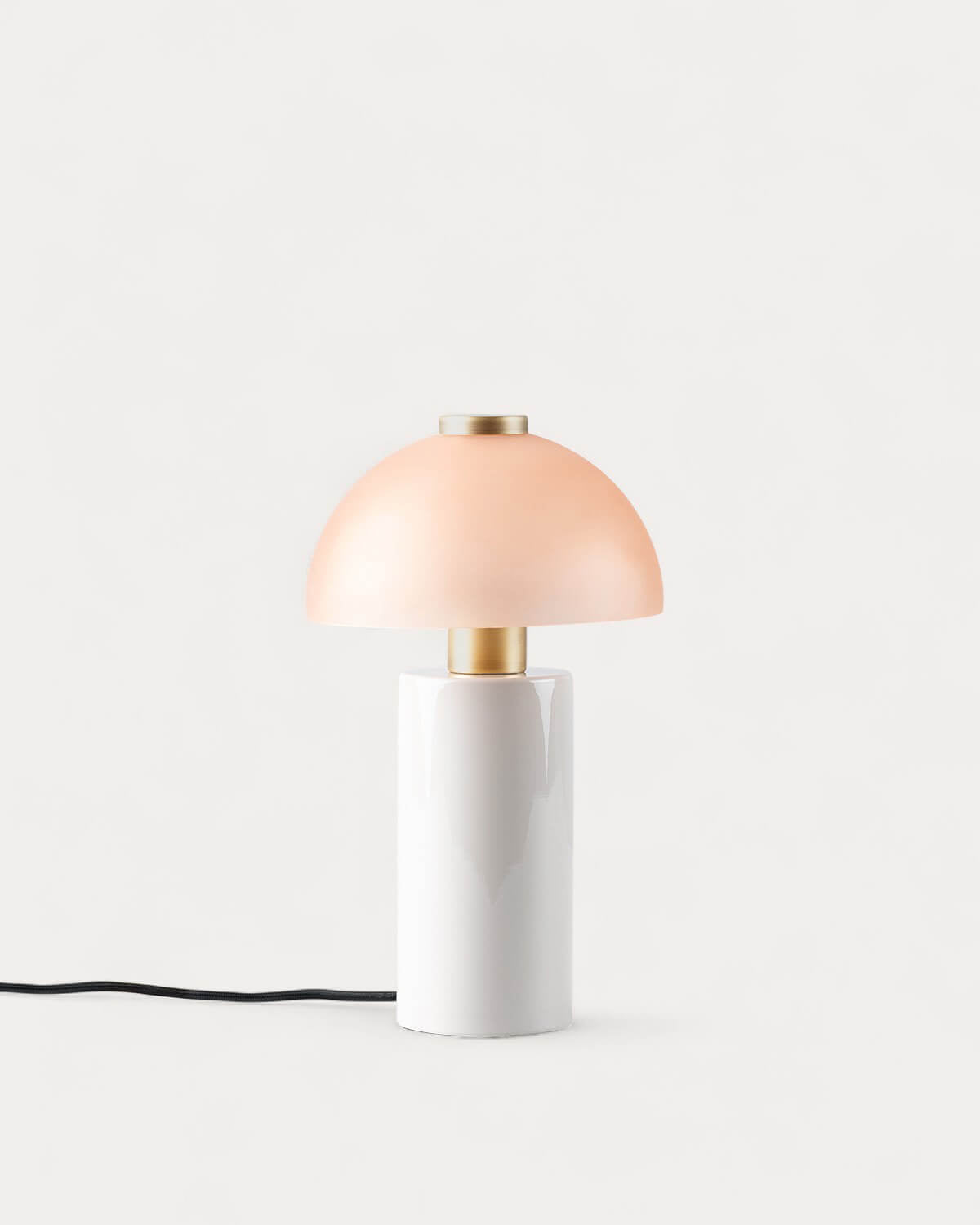 Table lamp Ø19.5 cm in metal and glass Seta Vidre