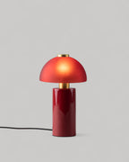 Table lamp Ø19.5 cm in metal and glass Seta Vidre