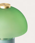 Table lamp Ø19.5 cm in metal and glass Seta Vidre