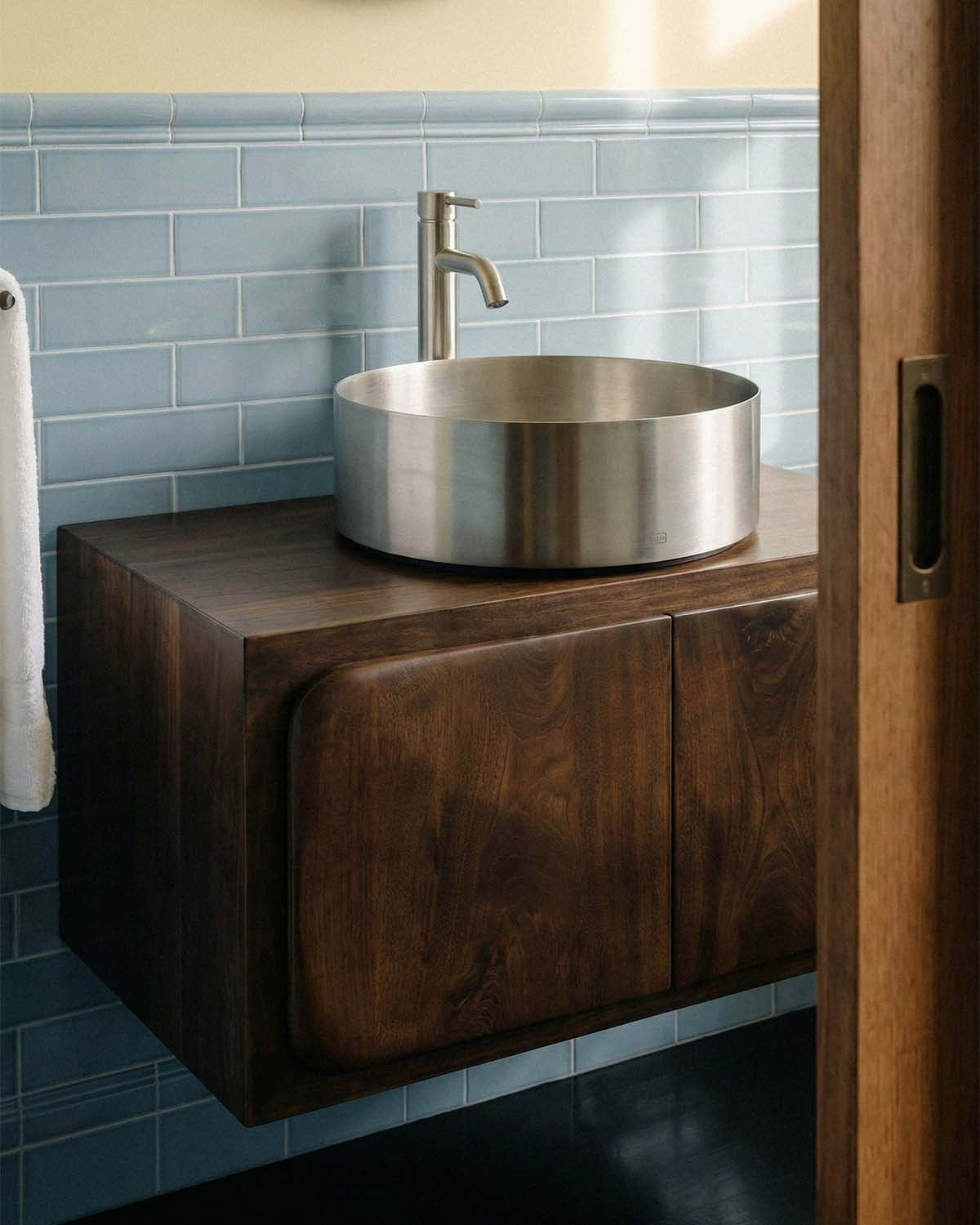 Lovisa round metal sink Ø40 cm