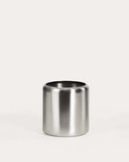 Larlysha round metal planter