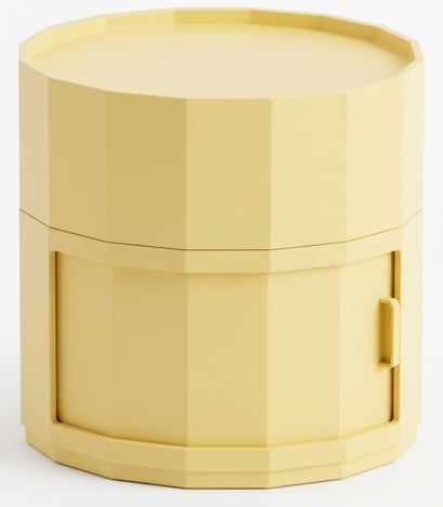 Round side table Ø37 cm with storage in ABS Madikke