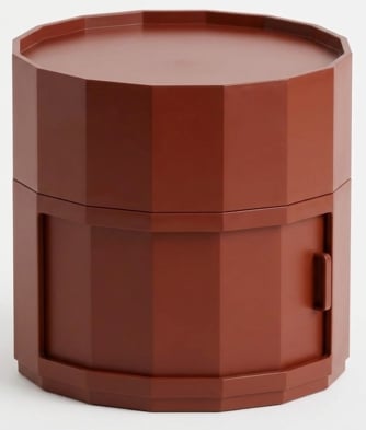 Round side table Ø37 cm with storage in ABS Madikke