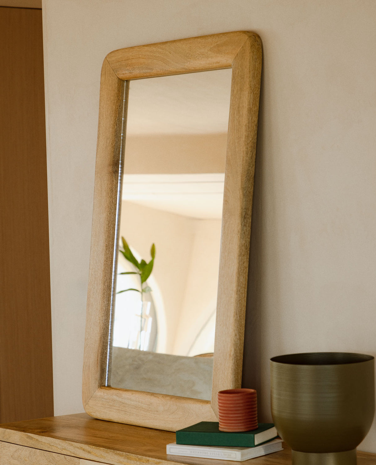 Reichel mango wood wall mirror 110x70 cm